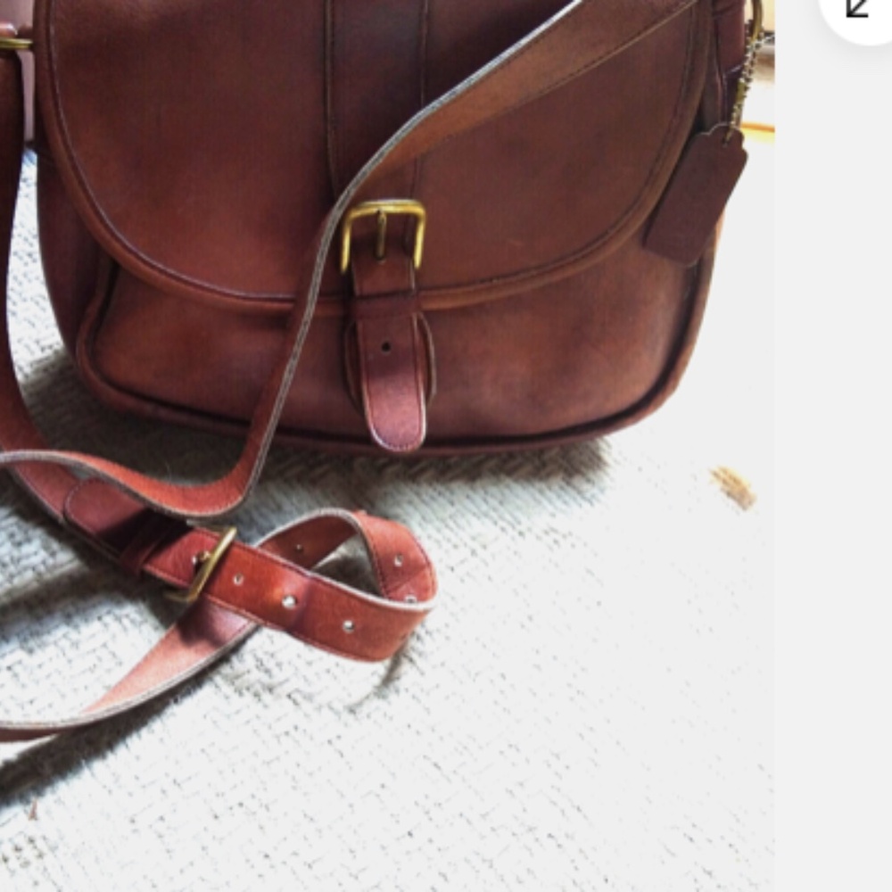 Coach Chelsea Vintage 0454-245 saddle bag magnetic closure -  Mahogany -